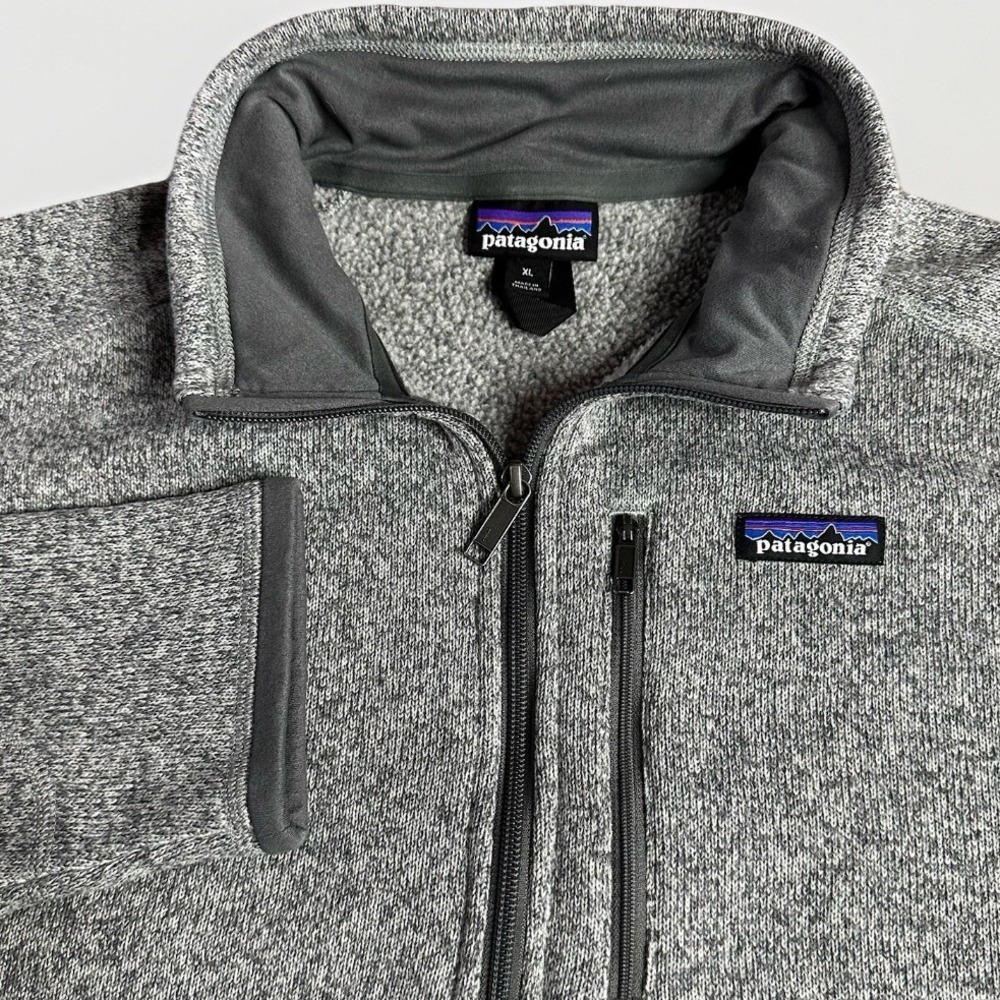 Patagonia Better Sweater Fleece Jacket Men Medium Gray 1/4 Zip Outdoor Jacket